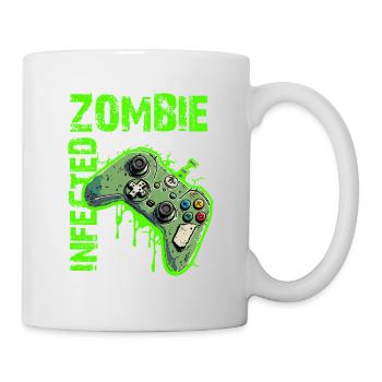 Zombie Infected Gamer - Mug - white - Right