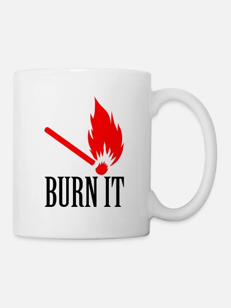 Burn it match - Mug - white