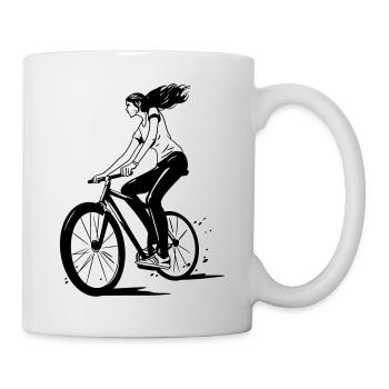 Bicycle Mrs. Singlespeed - Mug - white - Right