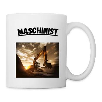 Maschinist für immer - Tasse - Weiß - Rechts