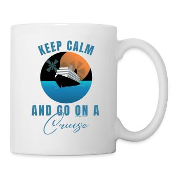 Restez calme et partez en croisière - Mug blanc - blanc - Droite
