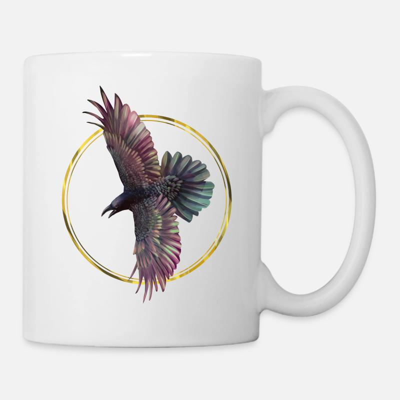 Corbeau - Mug blanc - blanc