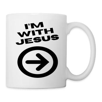 Í ́m with Jesus - Mug - white - Right