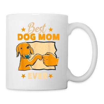 Best Dog Mom Ever - Mug - white - Right