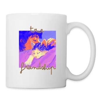 Wahre Freundschaft - Tasse - Weiß - Rechts