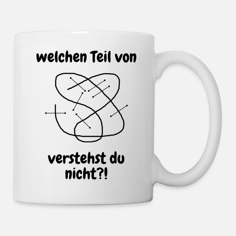 Reitlehrer Springen Spruch - Tasse - Weiß