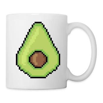 Avocado groß - Tasse - Weiß - Rechts