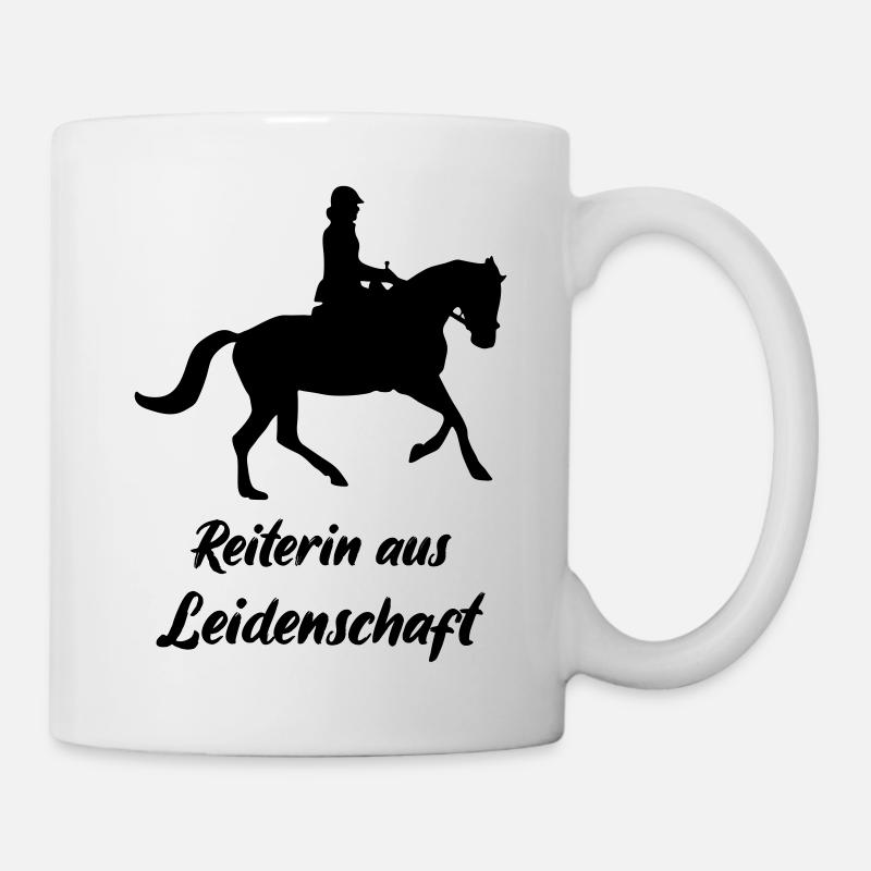 Cavalier passionné - Mug blanc - blanc