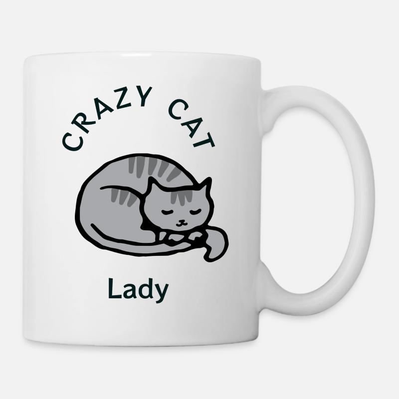 Crazy Cat Lady - Tasse - Weiß