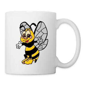 Fleißbienchen - Tasse - Weiß - Rechts