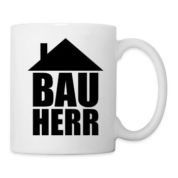 Bauherr Hausbau - Tasse - Weiß - Rechts