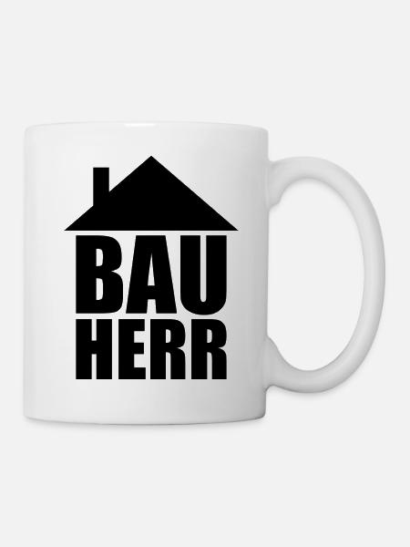 Bauherr Hausbau - Tasse - Weiß