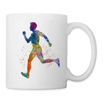Athlete runner - Mug - white - Right