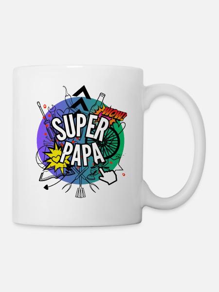 Superdad - Tasse - Weiß