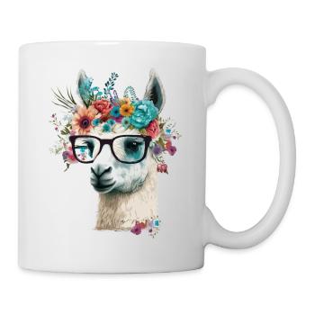 Cooles Lama - Tasse - Weiß - Rechts