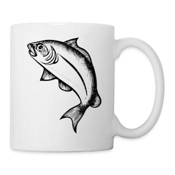 Fishing Fishing Fishing Fishing Fishing Hooks - Mug - white - Right