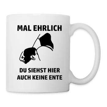 Ente - Tasse - Weiß - Rechts