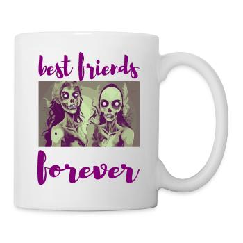 best friends forever - Mug blanc - blanc - Droite