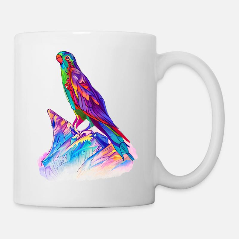 Budgerigar Bird Cockatiel Bird Propriétaire - Mug blanc - blanc