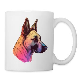 Belgian Malinois - Tasse - Weiß - Rechts