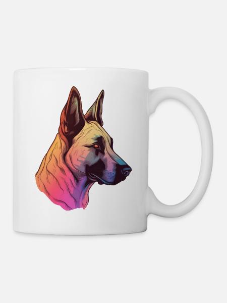 Belgian Malinois - Mug - white
