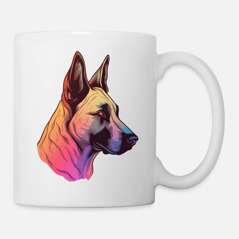 Belgian Malinois - Mug - white