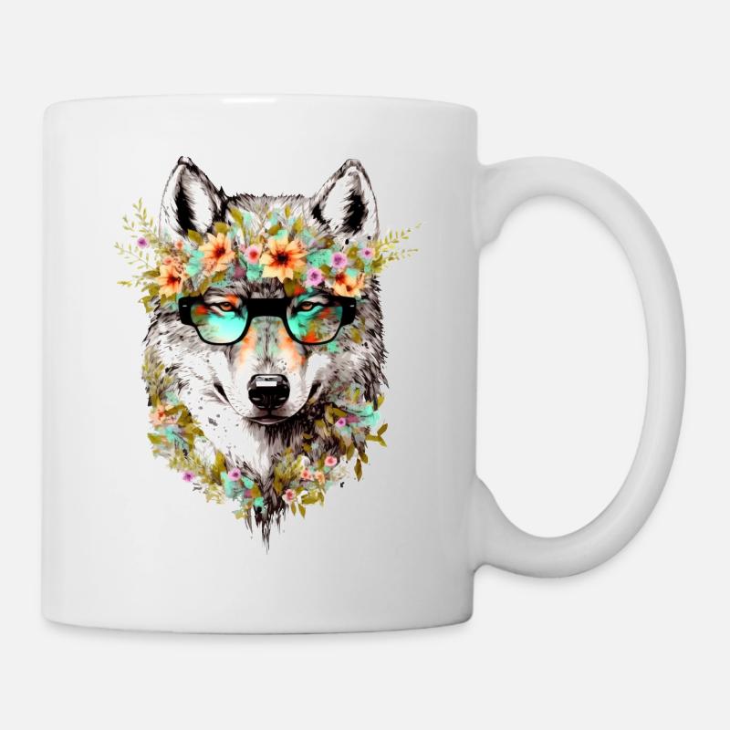Cooler Wolf - Tasse - Weiß