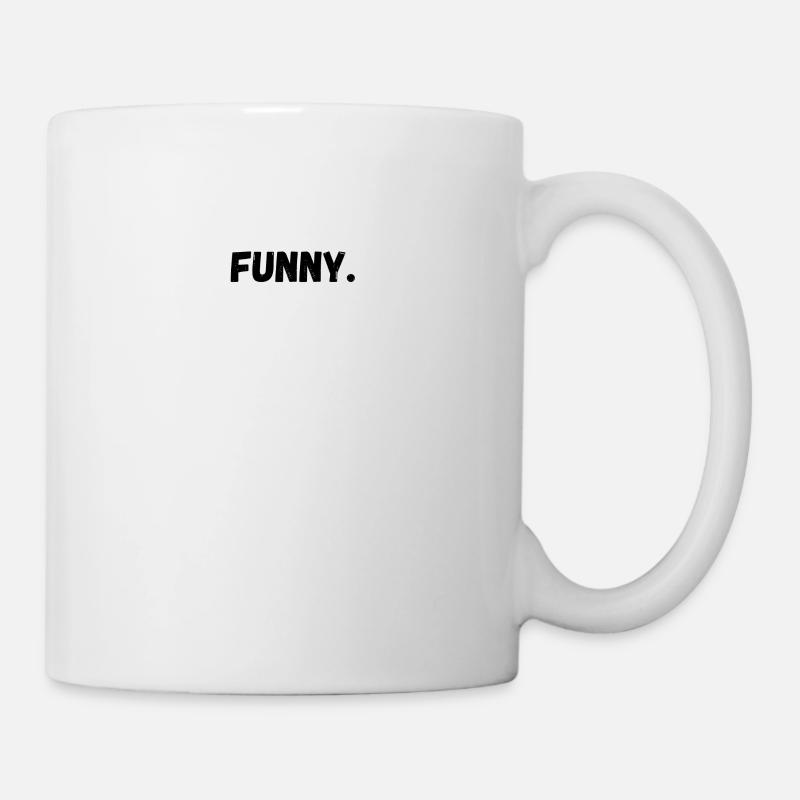 T-Shirt « funny » (design minimaliste) - Mug blanc - blanc