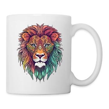 Löwe - Tasse - Weiß - Rechts