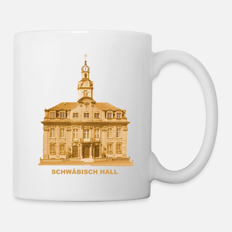 Schwäbisch Hall Rathaus Baden-Württemberg - Tasse - Weiß