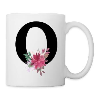 Floral letter - Mug - white - Right