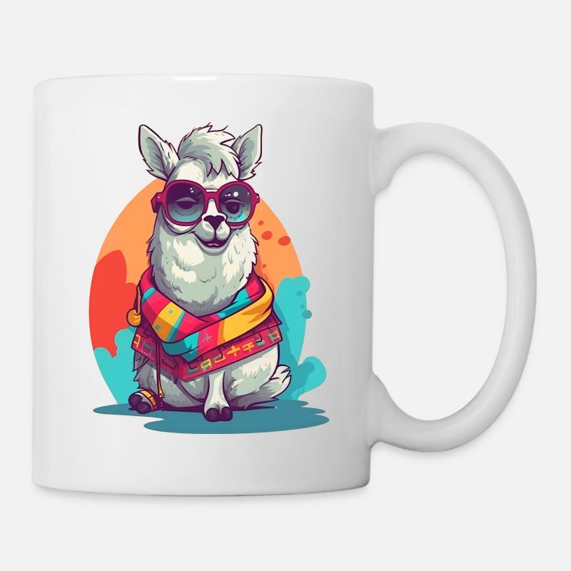 Cool Lama. - Tasse - Weiß