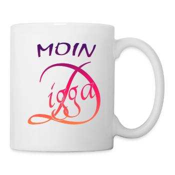 Moin Digga - Tasse - Weiß - Rechts