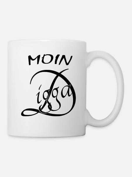 Moin Digga - Tasse - Weiß