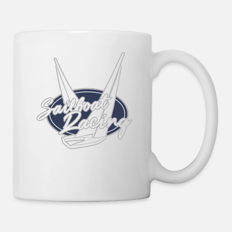 Bateaux de régate - Mug blanc - blanc