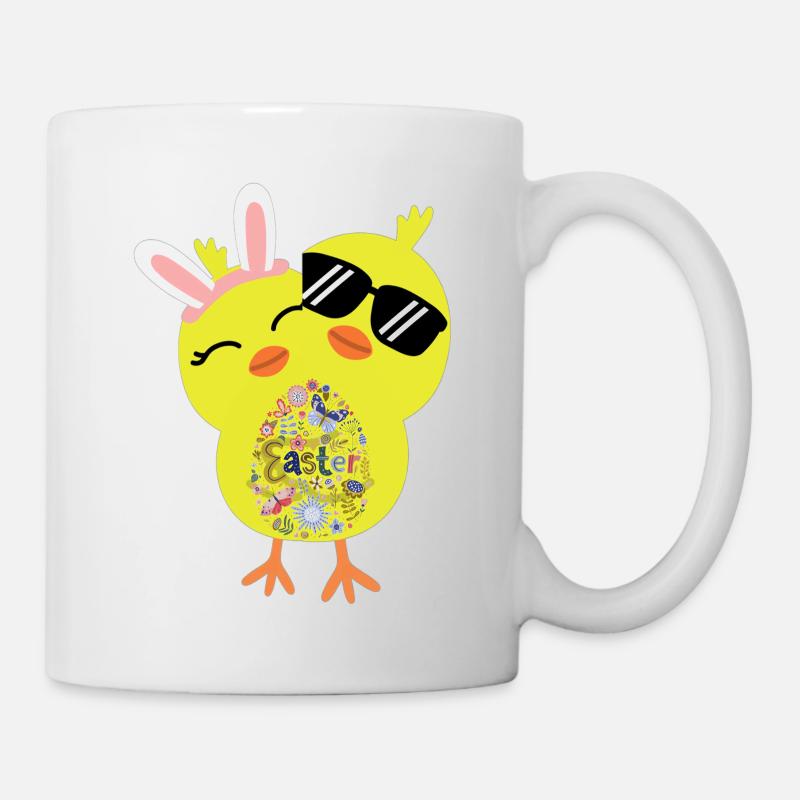 Frohe Ostern - Tasse - Weiß