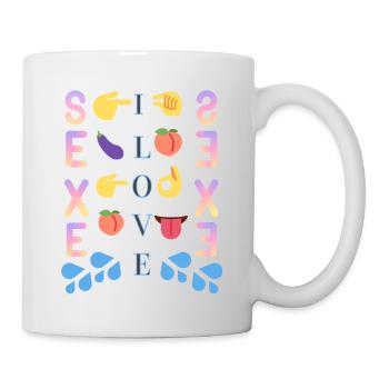 LOVE SEXE - Mug blanc - blanc - Droite