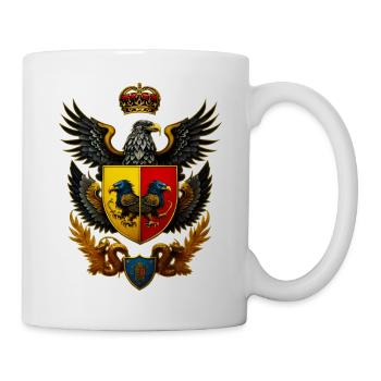 Coat of arms with eagle - Mug - white - Right