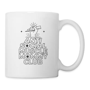 Anti Social Muscle Mommy Club - Mug - white - Right