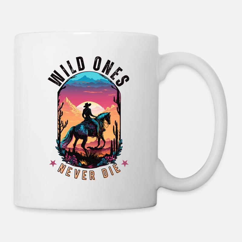Les sauvages ne meurent jamais - Mug blanc - blanc