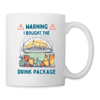 J’ai acheté le paquet de boissons - Mug blanc - blanc - Droite