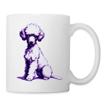 Caniche chiot propriétaire de chien caniche chiot chien amour - Mug blanc - blanc - Droite