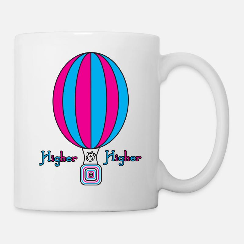 Heißluftballon Higher - Tasse - Weiß