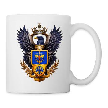 Adler mit Wappen - Tasse - Weiß - Rechts