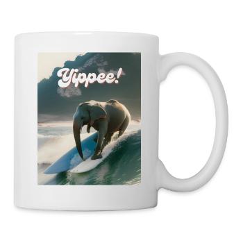 Hurra! - Tasse - Weiß - Rechts