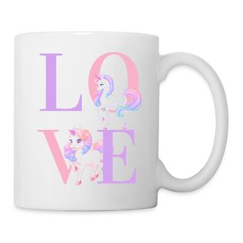Juste les filles qui aiment les chevaux - Mug blanc - blanc - Droite