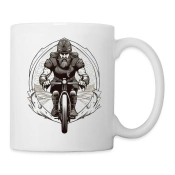 Road Warrior - Viking Warrior Road Cyclist - Mug blanc - blanc - Droite