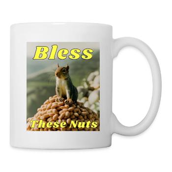 Segne diese Nüsse - Tasse - Weiß - Rechts