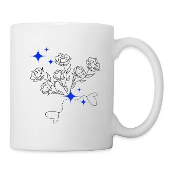 Simple flower - Mug blanc - blanc - Droite