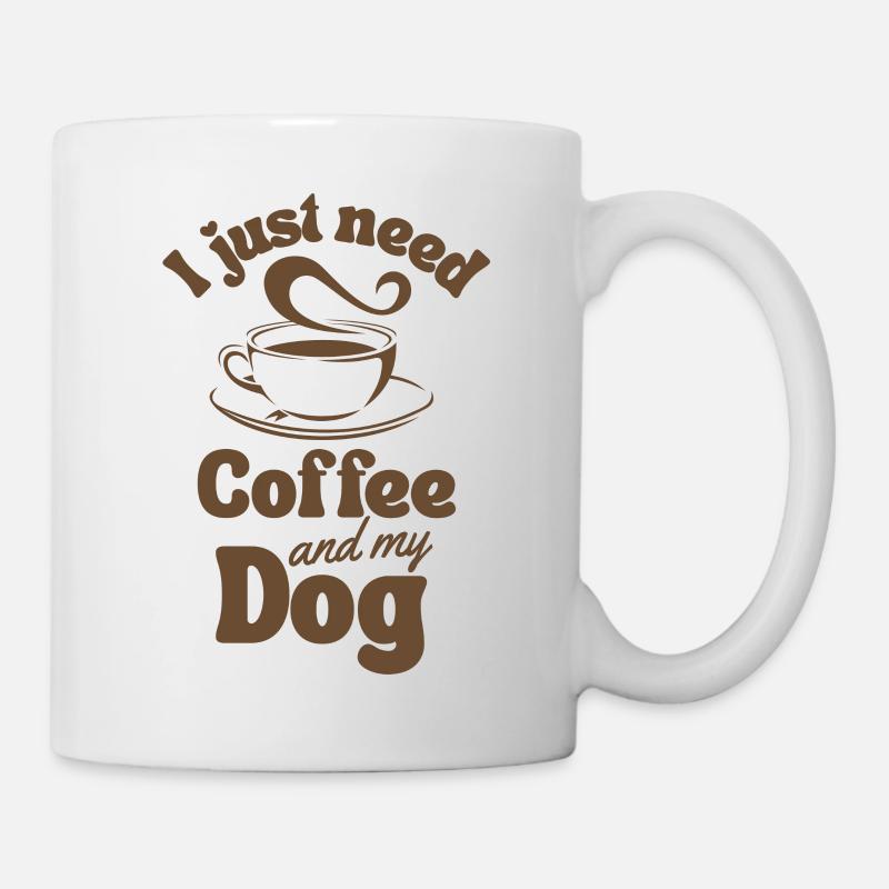 Amante del cane da caffè - Tazza - bianco